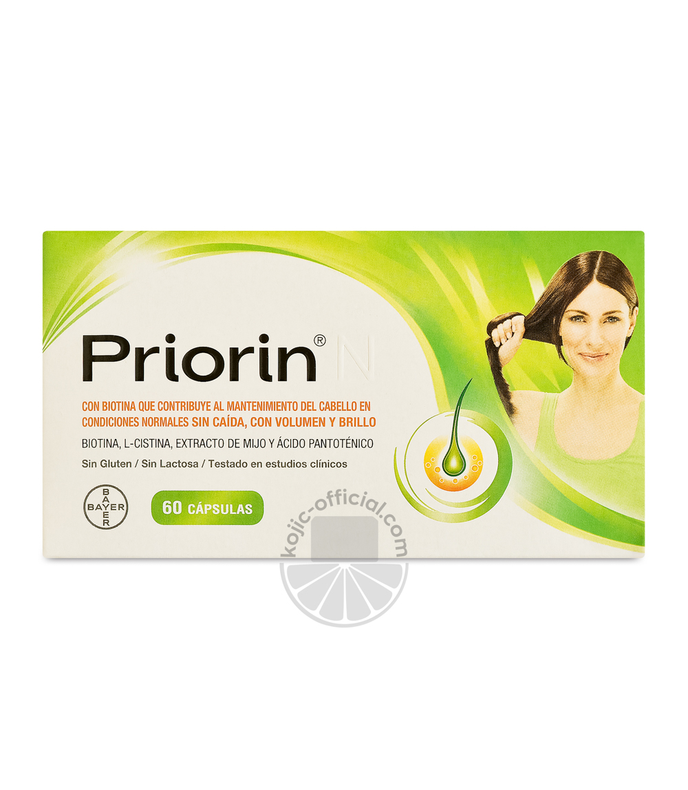 Priorin - 60 Capsules Anti Hair Loss Treatment Herbal Capsules